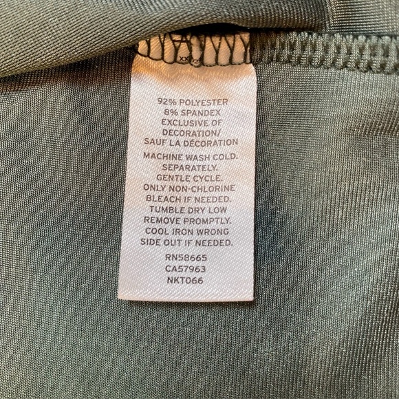 14th & Union Crushed Velvet Emerald Tee Sz Small Petite - Picture 5 of 11